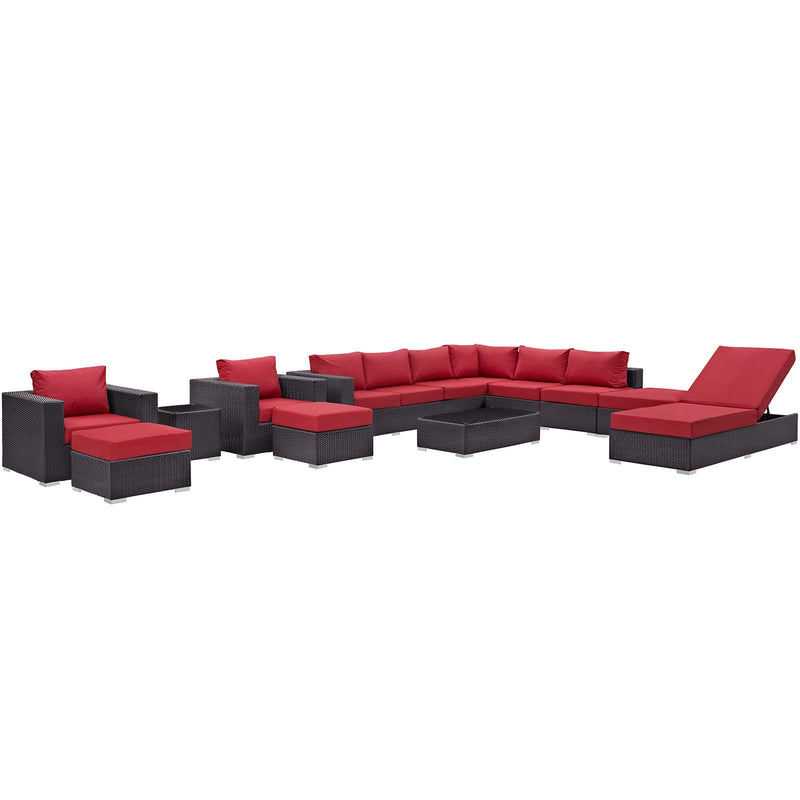 Convene 12 Piece Outdoor Patio Sectional Set
