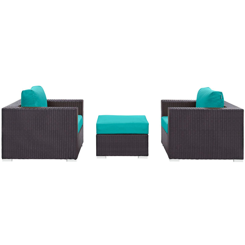Convene 3 Piece Outdoor Patio Sofa Set