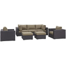 Convene 7 Piece Outdoor Patio Sectional Set