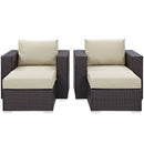 Convene 4 Piece Outdoor Patio Sectional Set