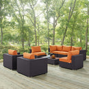 Convene 8 Piece Outdoor Patio Sectional Set