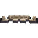 Convene 8 Piece Outdoor Patio Sectional Set