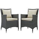 Sojourn 2 Piece Outdoor Patio Sunbrella� Dining Set