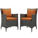 Sojourn 2 Piece Outdoor Patio Sunbrella� Dining Set