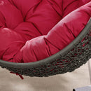 Hide Outdoor Patio Swing Chair With Stand