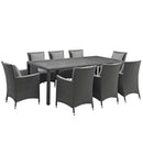 Sojourn 9 Piece Outdoor Patio Sunbrella� Dining Set