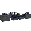 Summon 5 Piece Outdoor Patio Sunbrella� Sectional Set