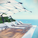 Shore Chaise Outdoor Patio Aluminum Set of 4