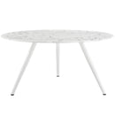 Lippa 60" Round Artificial Marble Dining Table with Tripod Base