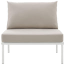 Harmony Armless Outdoor Patio Aluminum Chair