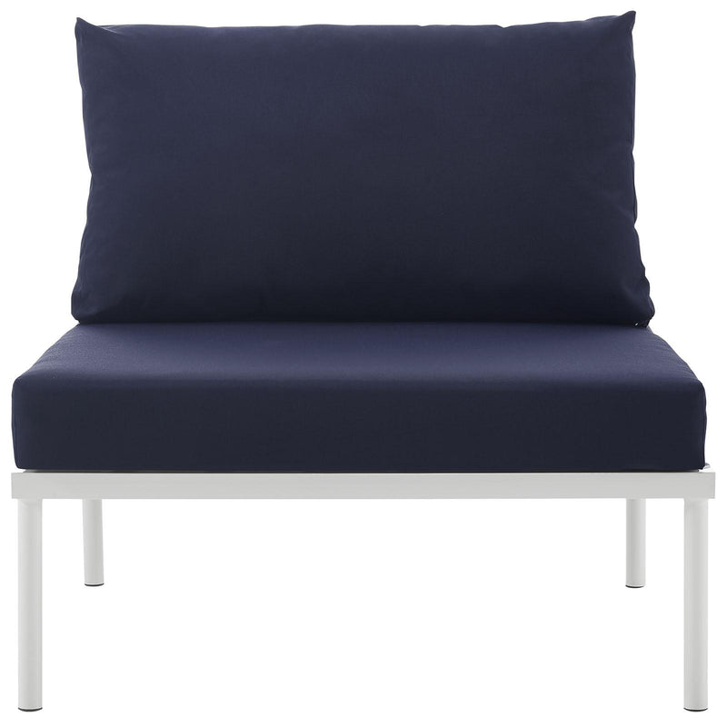 Harmony Armless Outdoor Patio Aluminum Chair