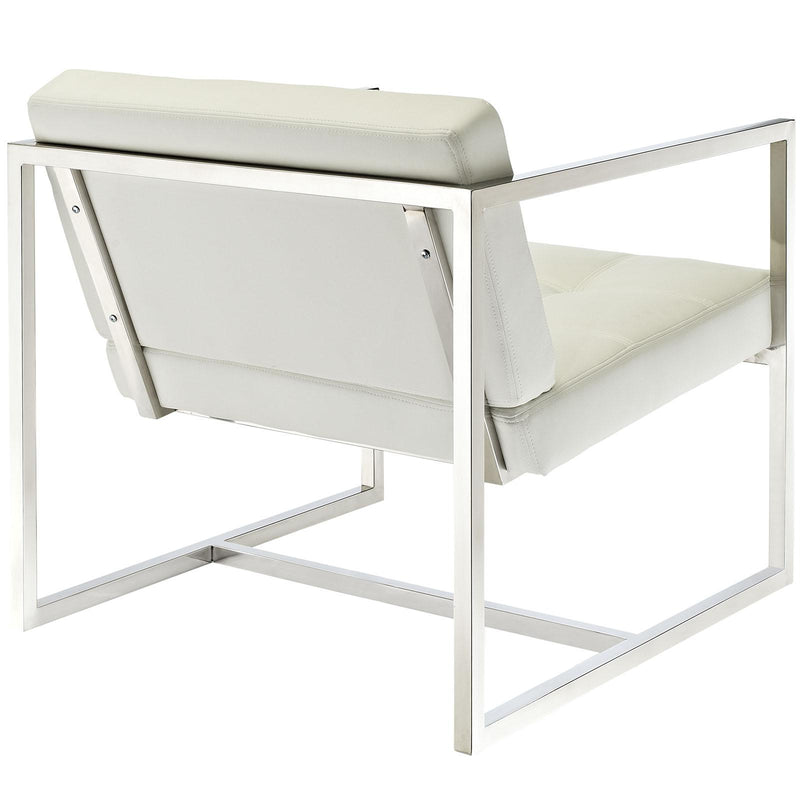 Hover Upholstered Vinyl Lounge Chair