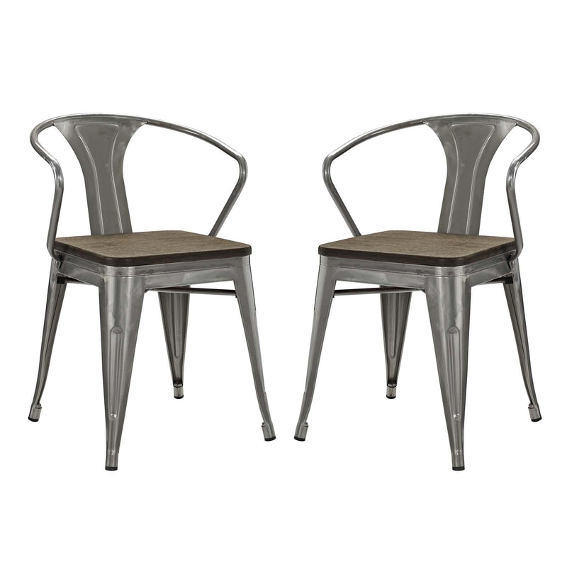 Promenade Bamboo Dining Chair Set of 2