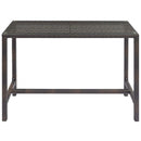 Conduit Outdoor Patio Wicker Rattan Large Bar Table