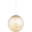 Fairy 8" Amber Glass Globe Ceiling Light Pendant Chandelier