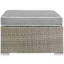 Repose Outdoor Patio Upholstered Fabric Ottoman
