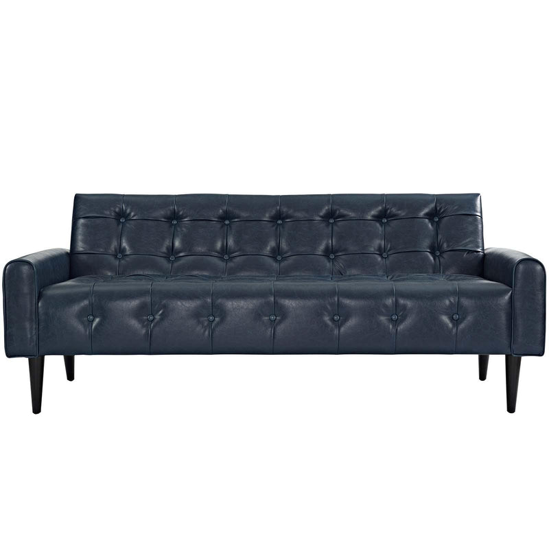 Delve 2 Piece Upholstered Vinyl Sofa and Armchair Set