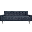 Delve 2 Piece Upholstered Vinyl Sofa and Armchair Set