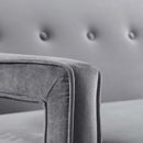 Concur Button Tufted Performance Velvet Sofa