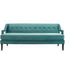 Concur Button Tufted Performance Velvet Sofa