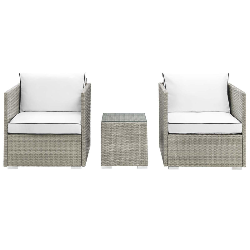 Repose 3 Piece Outdoor Patio Sectional Set