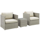 Repose 3 Piece Outdoor Patio Sunbrella� Sectional Set