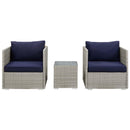 Repose 3 Piece Outdoor Patio Sunbrella� Sectional Set