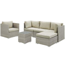 Repose 6 Piece Outdoor Patio Sunbrella� Sectional Set