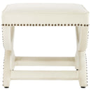 Expound Upholstered Nailhead Trim Performance Velvet Ottoman