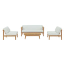 Bayport 4 Piece Outdoor Patio Teak Set