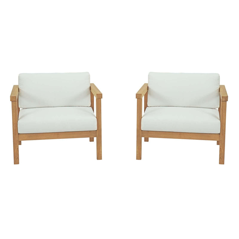 Bayport 2 Piece Outdoor Patio Teak Set