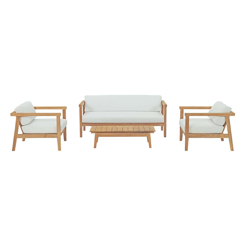 Bayport 4 Piece Outdoor Patio Teak Set