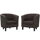 Prospect 2 Piece Upholstered Fabric Armchair Set