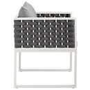 Stance Dining Armchair Outdoor Patio Aluminum Set of 2