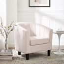 Prospect Channel Tufted Performance Velvet Armchair