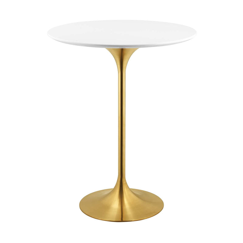 Lippa 28" Wood Top Bar Table