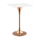 Lippa 28" Square Wood Top Bar Table