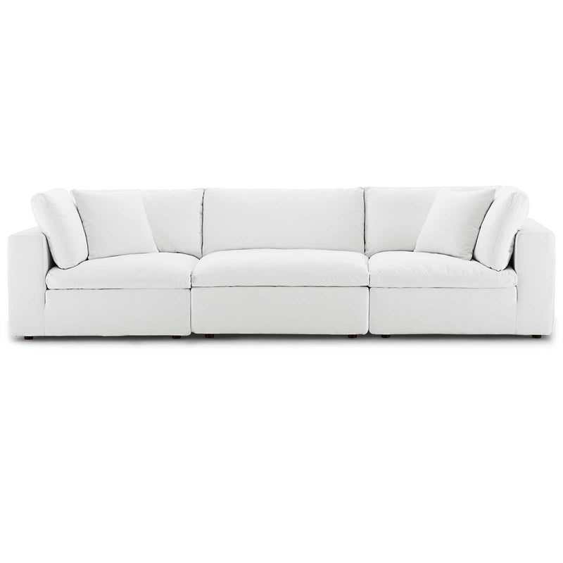 Commix Down Filled Overstuffed 3 Piece Sectional Sofa Set