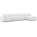 Commix Down Filled Overstuffed 5 Piece Sectional Sofa Set