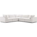 Commix Down Filled Overstuffed 5 Piece Sectional Sofa Set