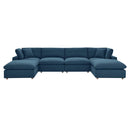 Commix Down Filled Overstuffed 6 Piece Sectional Sofa Set