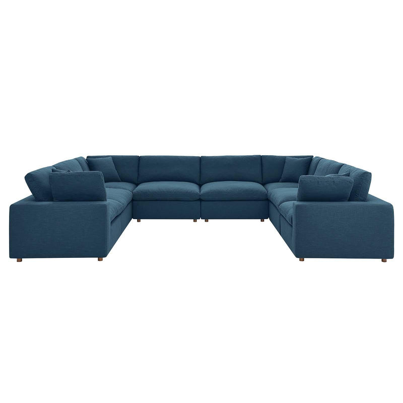 Commix Down Filled Overstuffed 8 Piece Sectional Sofa Set