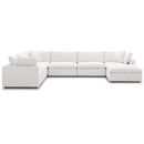 Commix Down Filled Overstuffed 7 Piece Sectional Sofa Set