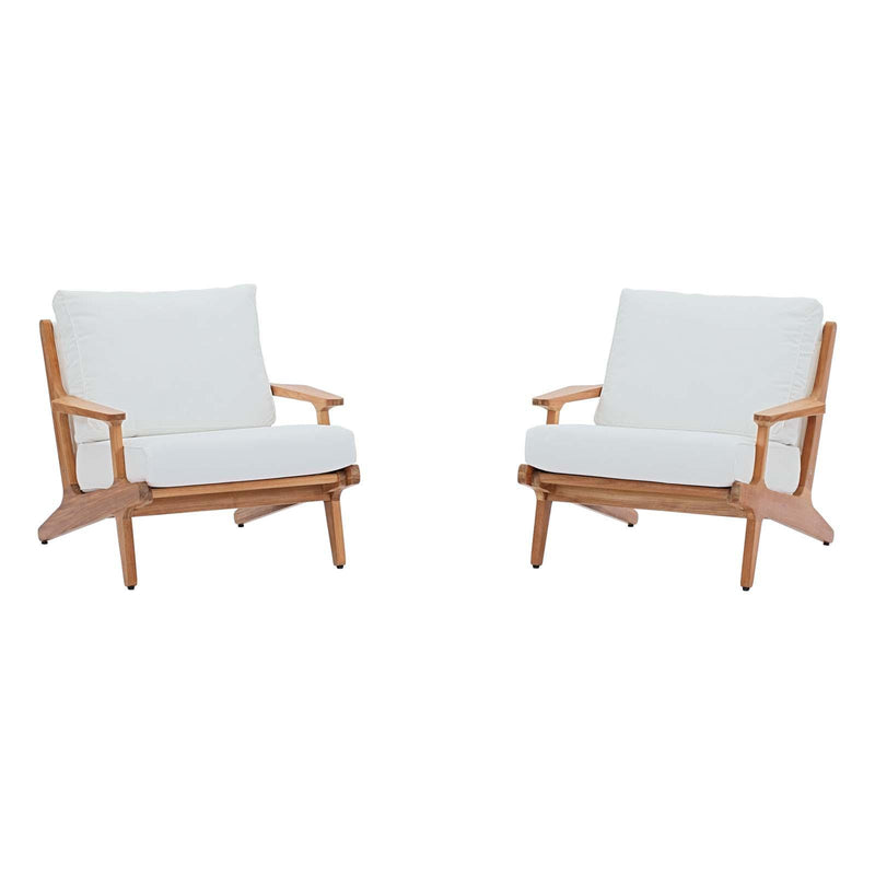 Saratoga 2 Piece Outdoor Patio Teak Set
