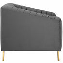 Valiant Vertical Channel Tufted Performance Velvet Armchair