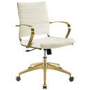 Jive Gold Stainless Steel Midback Office Chair