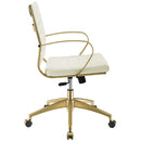 Jive Gold Stainless Steel Midback Office Chair