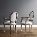 Emanate Dining Armchair Upholstered Fabric Set of 2