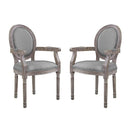 Emanate Dining Armchair Upholstered Fabric Set of 2