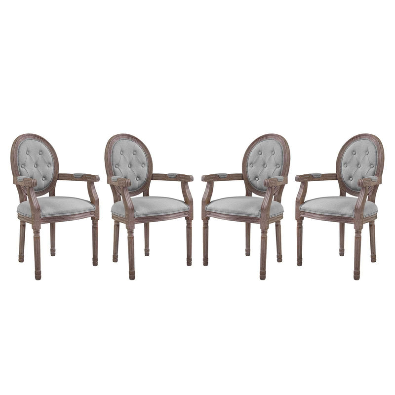 Arise Dining Armchair Upholstered Fabric Set of 4